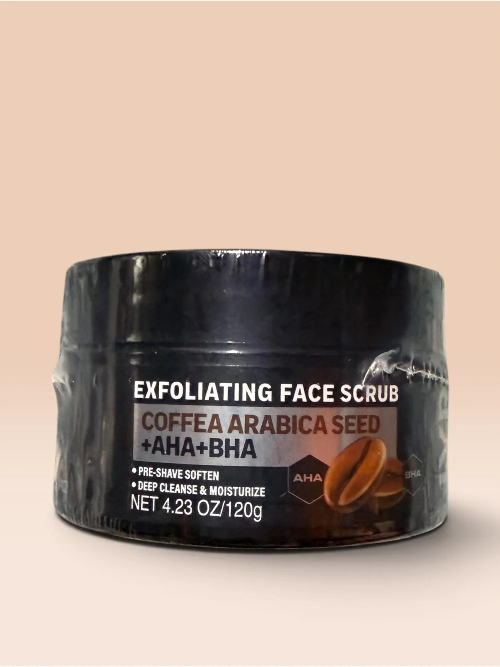 Exfoliating Face Scrub Coffea Arabica Seed (Black)